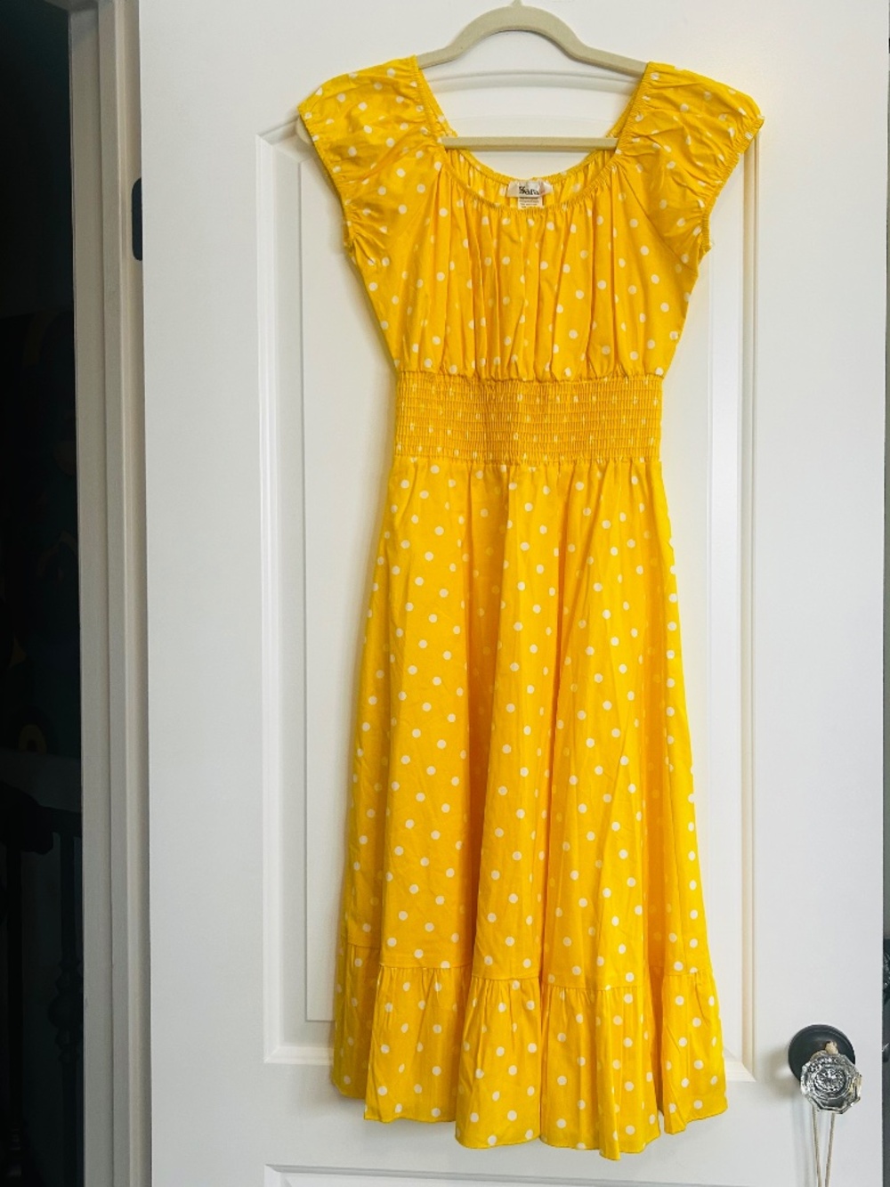 Smocked Polka Dot Dress